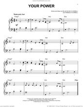 Cover icon of Your Power sheet music for piano solo by Billie Eilish, easy skill level