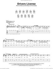Cover icon of drivers license sheet music for guitar solo (easy tablature) by Olivia Rodrigo and Daniel Nigro, easy guitar (easy tablature)