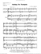 Cover icon of Holiday For Trumpets (COMPLETE) sheet music for trumpet quartet by Ricky Lombardo, intermediate skill level