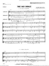 Cover icon of Three Bach Chorales (arr. Albert Bigelow) (COMPLETE) sheet music for horn trio by Johann Sebastian Bach and Albert Bigelow, classical score, intermediate skill level
