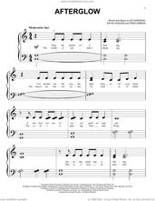 Cover icon of Afterglow sheet music for piano solo (big note book) by Ed Sheeran, David Hodges and Fred Gibson, easy piano (big note book)