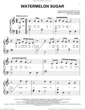 Cover icon of Watermelon Sugar sheet music for piano solo (big note book) by Harry Styles, Mitchell Rowland, Tom Hull and Tyler Johnson, easy piano (big note book)