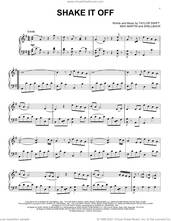 Cover icon of Shake It Off [Classical version] sheet music for piano solo by Taylor Swift, Johan Schuster, Max Martin and Shellback, intermediate skill level