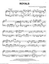 Cover icon of Royals [Classical version] sheet music for piano solo by Lorde and Joel Little, intermediate skill level