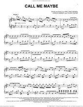 Cover icon of Call Me Maybe [Classical version] sheet music for piano solo by Carly Rae Jepsen, Joshua Ramsay and Tavish Crowe, intermediate skill level
