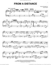 Cover icon of From A Distance [Classical version] sheet music for piano solo by Bette Midler and Julie Gold, intermediate skill level