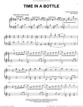 Cover icon of Time In A Bottle [Classical version] sheet music for piano solo by Jim Croce, intermediate skill level