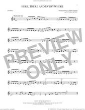Cover icon of Here, There And Everywhere sheet music for ocarina solo by The Beatles, John Lennon and Paul McCartney, wedding score, intermediate skill level
