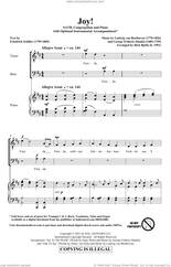 Cover icon of Joy! sheet music for choir (SATB: soprano, alto, tenor, bass) by Ludwig van Beethoven, Richard Bjella, George Frideric Handel, Henry van Dyke and Isaac Watts, intermediate skill level