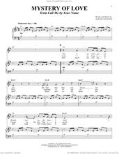 Cover icon of Mystery Of Love (from Call Me By Your Name) sheet music for voice and piano by Sufjan Stevens, intermediate skill level
