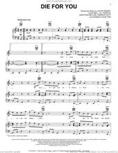 Cover icon of Die For You (feat. Dominic Fike) sheet music for voice, piano or guitar by Justin Bieber, Ali Tamposi, Andrew Watt (Andrew Wotman), Dominic David Fike, Jonathan Bellion and Louis Bell, intermediate skill level