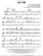 Cover icon of As I Am (feat. Khalid) sheet music for voice, piano or guitar by Justin Bieber, Gregory Eric Hein, Ido Zmishlany, Jordan K. Johnson, Josh Gudwin, Khalid Donnel Robinson, Oliver Peterhof, Scott Harris and Stefan Johnson, intermediate skill level