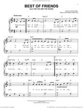 Cover icon of Best Of Friends (from The Fox And The Hound) sheet music for piano solo by Richard Johnston, Pearl Bailey and Stan Fidel, beginner skill level