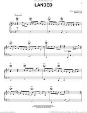 Cover icon of Landed sheet music for voice, piano or guitar by Ben Folds, intermediate skill level