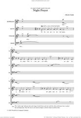 Cover icon of Night Prayer sheet music for choir (SATB: soprano, alto, tenor, bass) by Owain Park, intermediate skill level