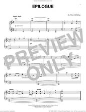 Cover icon of Epilogue sheet music for piano solo by Paul Cardall, intermediate skill level