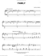 Cover icon of Family sheet music for piano solo by Paul Cardall, intermediate skill level