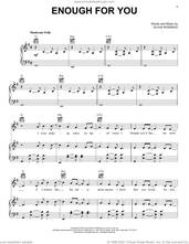 Cover icon of enough for you sheet music for voice, piano or guitar by Olivia Rodrigo, intermediate skill level