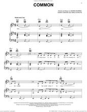 Cover icon of Common (feat. Brandi Carlile) sheet music for voice, piano or guitar by Maren Morris, Greg Kurstin and Sarah Aarons, intermediate skill level