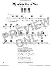Cover icon of My Jesus, I Love Thee sheet music for guitar solo (ChordBuddy system) by William R. Featherstone and Adoniram J. Gordon, intermediate guitar (ChordBuddy system)