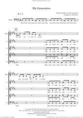 Cover icon of My Generation (arr. Abi Moore) sheet music for choir (SAATB) by The Who, Abi Moore and Pete Townshend, intermediate skill level