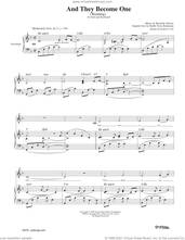Cover icon of And They Become One sheet music for voice and piano by Rachelle Nelson, intermediate skill level