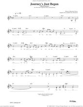 Cover icon of Journey's Just Begun sheet music for voice and other instruments (fake book) by Rachelle Nelson, intermediate skill level