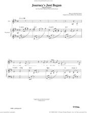 Cover icon of Journey's Just Begun sheet music for voice and piano by Rachelle Nelson, intermediate skill level