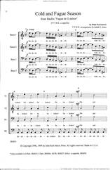 Cover icon of Cold and Fugue Season (arr. Ellen Foncannon) sheet music for choir (TTBB: tenor, bass) by Johann Sebastian Bach and Ellen Foncannon, classical score, intermediate skill level