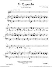 Cover icon of Mi Chamocha Latin Style sheet music for voice and piano by Rachelle Nelson, intermediate skill level