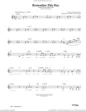 Cover icon of Remember This Day sheet music for voice and other instruments (fake book) by Rachelle Nelson, intermediate skill level