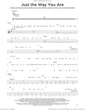 Cover icon of Just The Way You Are sheet music for bass solo by Bruno Mars, Ari Levine, Khalil Walton, Khari Cain and Philip Lawrence, wedding score, intermediate skill level