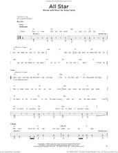 Cover icon of All Star sheet music for bass solo by Smash Mouth and Greg Camp, intermediate skill level
