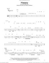 Cover icon of Happy sheet music for bass solo by Pharrell and Pharrell Williams, intermediate skill level