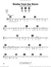 Cover icon of Shelter From The Storm sheet music for ukulele solo (ChordBuddy system) by Bob Dylan, intermediate ukulele (ChordBuddy system)