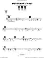 Cover icon of Down On The Corner sheet music for ukulele solo (ChordBuddy system) by Creedence Clearwater Revival and John Fogerty, intermediate ukulele (ChordBuddy system)