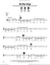 Cover icon of At The Hop sheet music for ukulele solo (ChordBuddy system) by Danny & The Juniors, Arthur Singer, David White and John Madara, intermediate ukulele (ChordBuddy system)