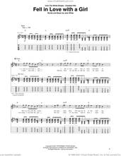 Cover icon of Fell In Love With A Girl sheet music for guitar (tablature) by The White Stripes and Jack White, intermediate skill level