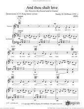 Cover icon of And Thou Shalt Love sheet music for voice, piano or guitar by Stanley F. Hoffman, intermediate skill level