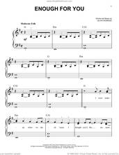 Cover icon of enough for you sheet music for piano solo by Olivia Rodrigo, easy skill level