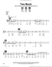 Cover icon of Too Much sheet music for ukulele solo (ChordBuddy system) by Elvis Presley, Bernard Weinman and Lee Rosenberg, intermediate ukulele (ChordBuddy system)