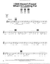 Cover icon of I Still Haven't Found What I'm Looking For sheet music for ukulele solo (ChordBuddy system) by U2, intermediate ukulele (ChordBuddy system)