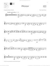 Cover icon of Abiyoyo  (Grade 2 List B3 from the ABRSM Clarinet syllabus from 2022) sheet music for clarinet solo by Trad. South African and Roderick Williams, classical score, intermediate skill level