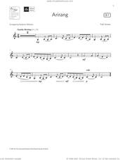 Cover icon of Arirang  (Grade 1 List B1 from the ABRSM Clarinet syllabus from 2022) sheet music for clarinet solo by Trad. Korean and Roderick Williams, classical score, intermediate skill level