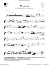 Cover icon of Moderato (from Rossini's The Barber of Seville)(Grade 7 A2 from the ABRSM Flute syllabus from 2022) sheet music for flute solo by Antonio Diabelli, classical score, intermediate skill level