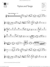 Cover icon of Tiptoe and Tango (Grade 3 List A3 from the ABRSM Flute syllabus from 2022) sheet music for flute solo by Sarah Watts, classical score, intermediate skill level