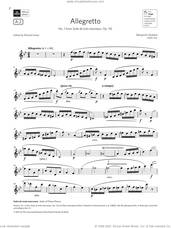 Cover icon of Allegretto (from Suite de trois morceaux) (Grade 6 List A2 from the ABRSM Flute syllabus from 2022) sheet music for flute solo by Benjamin Godard, classical score, intermediate skill level