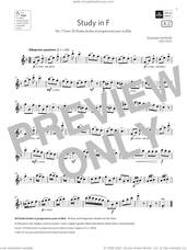 Cover icon of Study in F (Grade 3 List A2 from the ABRSM Flute syllabus from 2022) sheet music for flute solo by Giuseppe Gariboldi, classical score, intermediate skill level