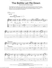 Cover icon of The Bottle Let Me Down sheet music for dobro solo by Merle Haggard and Fred Sokolow, easy skill level