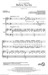 Cover icon of Before You Go (arr. Mark Brymer) sheet music for choir (2-Part) by Lewis Capaldi, Mark Brymer, Benjamin Kohn, Peter Kelleher, Philip Plested and Thomas Barnes, intermediate duet